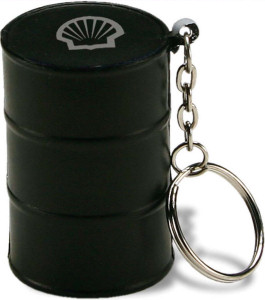 Promotional Key Chains: Oil Drum Stress Ball Keychains